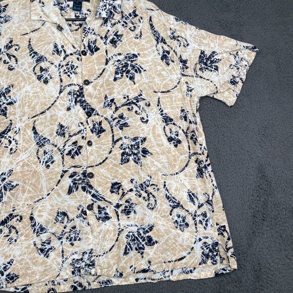 Tropical Tantrum Hawaiian Shirt XL Men’s Button Up Batik All Over Print Vintage - Picture 3 of 11